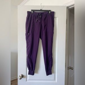 MedCouture Touch Women’s 5-pocket Stretch Cargo Yoga Jogger Scrub pants size L